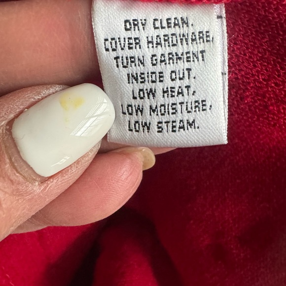 St John 2 Red Women's Jacket with Animal Print Trim - Picture 11 of 12